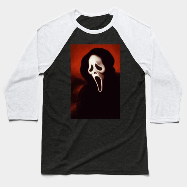 Scream Baseball T-Shirt by SGcreative